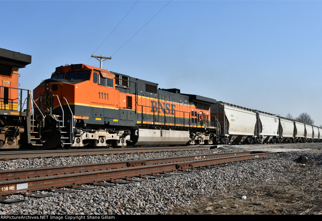 BNSF 1111 Roster shot.